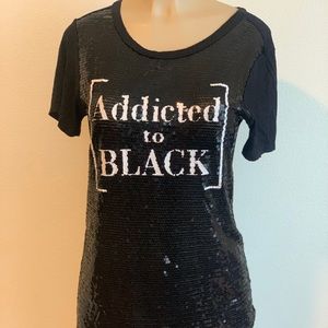 Black sequin shirt
